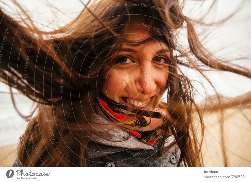 Windy Frau Mensch Ein Lizenzfreies Stock Foto Von Photocase