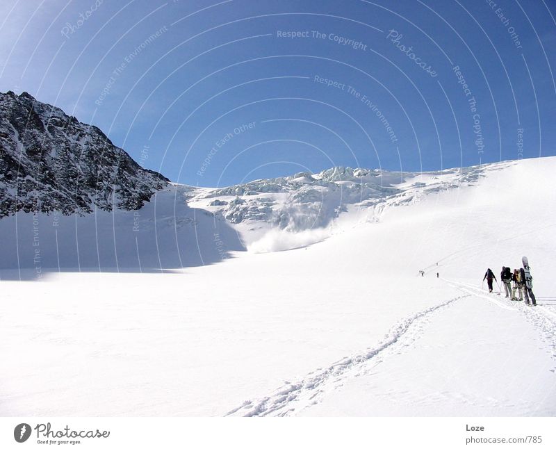 le tour 03 #1 Lawine Gletscher Bergsteigen Snowboard Berge u. Gebirge mehrere Schnee Alpen Steilwand Schneedecke Tiefschnee aufwärts gefährlich Risiko Skitour