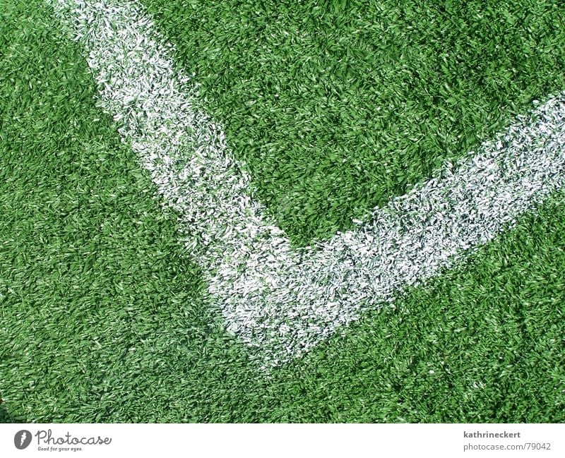 Es grünt so grün Spielen Sport Rasen Linie Ecke Tor Fußball