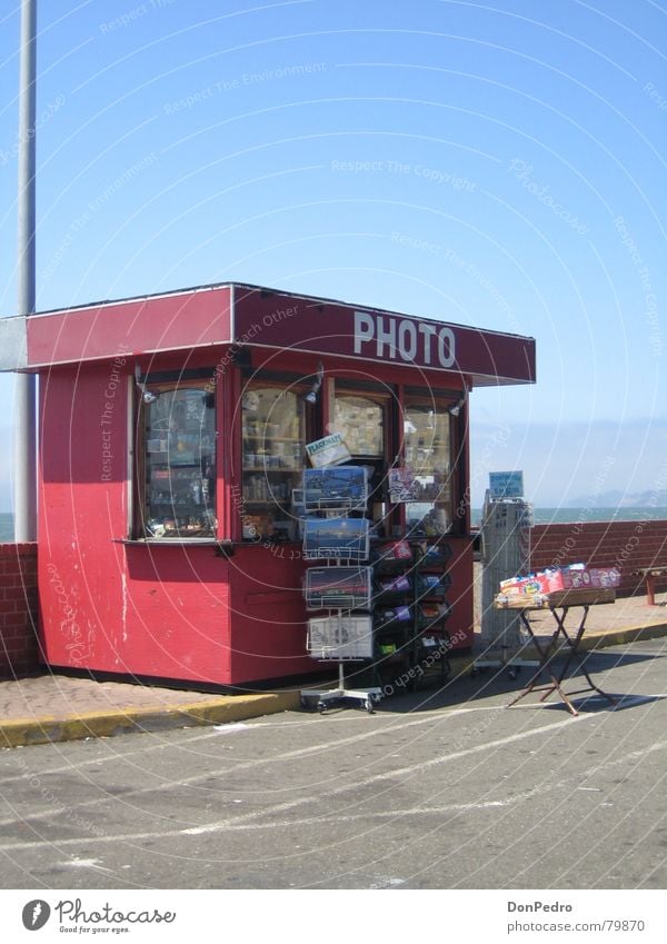 Photo-Kiosk San Francisco Tourist Kalifornien Fotografie Außenaufnahme Postkarte Schilder & Markierungen Ladengeschäft USA