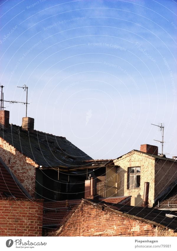 neuruppin oder alt ruppin - ick weß es nicht! Stadt Dorf Haus Dach Antenne Wolken Horizont Backstein Herbst azurblau Neuruppin