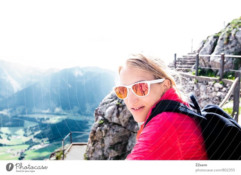Schee wars! Ferien & Urlaub & Reisen Tourismus Ausflug Sommerurlaub Berge u. Gebirge wandern feminin Junge Frau Jugendliche 18-30 Jahre Erwachsene Natur