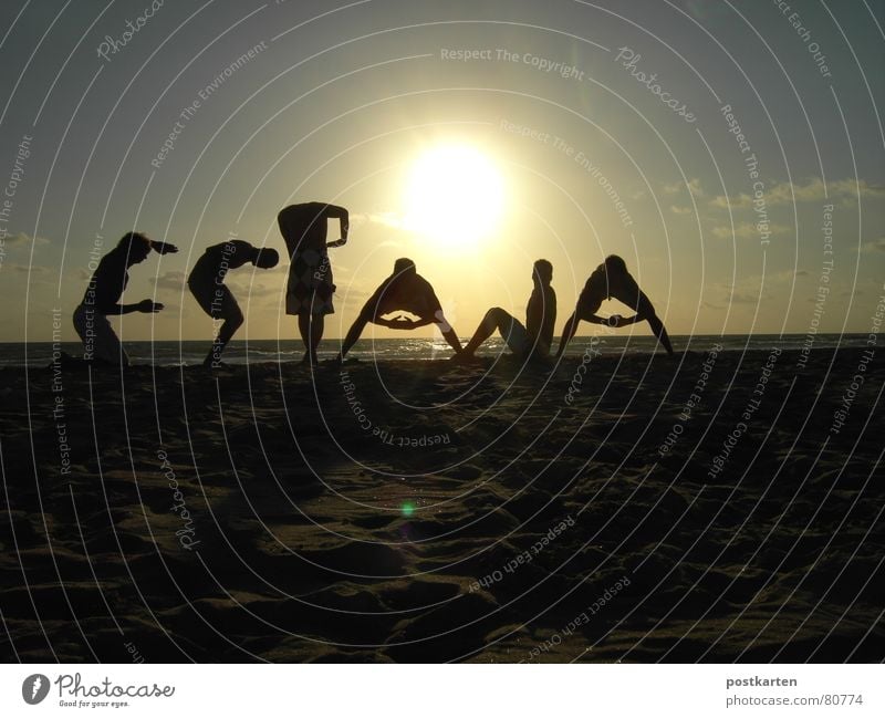 SURFEN - ESPANA 09/2006 (Teil 2 von 3) Spanien Gegenlicht Surfen Freundschaft Sonnenaufgang Sonnenuntergang Ferien & Urlaub & Reisen Wort Buchstaben