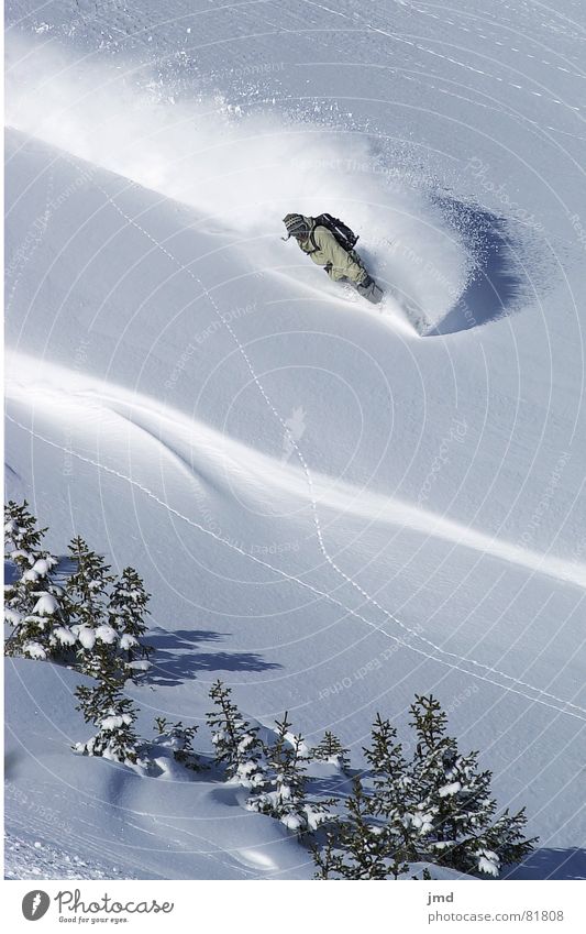 Wie im Himmel.. Snowboarding Tiefschnee NBC Weitwinkel Freestyle Spray Stil Hoch-Ybrig Wintersport Freizeit & Hobby turn Schnee Sport Jugendliche Freude
