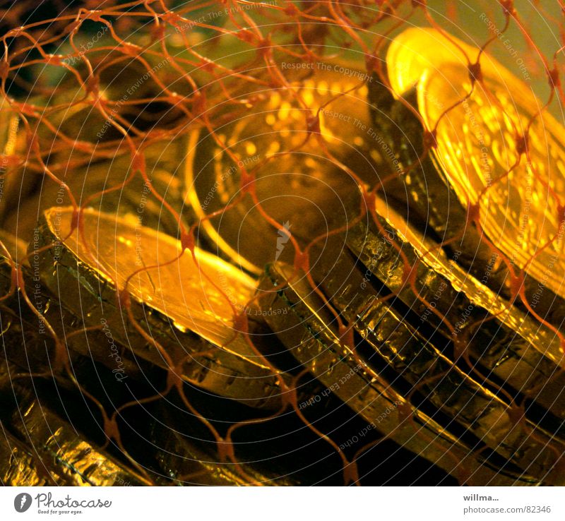 Das süße Geld - der Notgroschen Schokolade Münzen Reichtum Finanzen Kapitalwirtschaft Süßwaren ungesund gold Taler Bargeld Geldmünzen Schatz Euro sparen