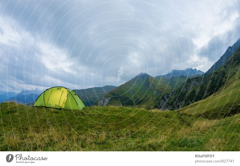 Bergübernachtung sportlich Fitness Freizeit & Hobby Tourismus Ausflug Camping Berge u. Gebirge wandern Natur Landschaft Pflanze Erde Himmel Wolken
