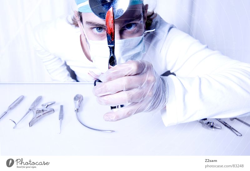doctor "kuddl"- skalpell Arzt Krankenhaus Chirurg Skalpell Gesundheitswesen Mundschutz Spiegel Handschuhe Operation geschnitten Werkzeug sterill clean