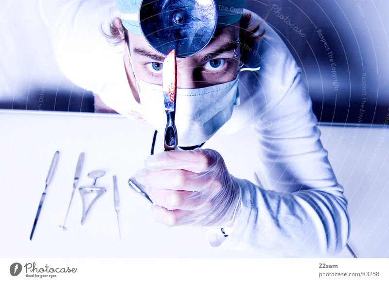 doctor "kuddl" - skalpell 5 Skalpell Arzt Krankenhaus Chirurg Gesundheitswesen Mundschutz Spiegel Handschuhe Operation geschnitten Werkzeug sterill schutzhaube