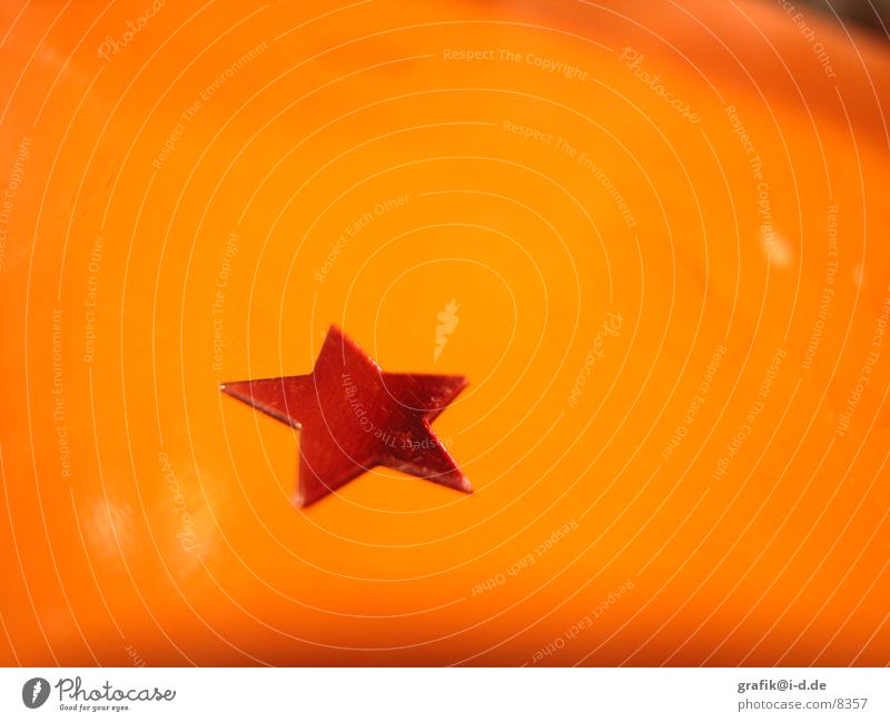 orange weihnachten rot Tisch glänzend Winter Wunsch Stern (Symbol) Detailaufnahme Weihnachten & Advent Makroaufnahme