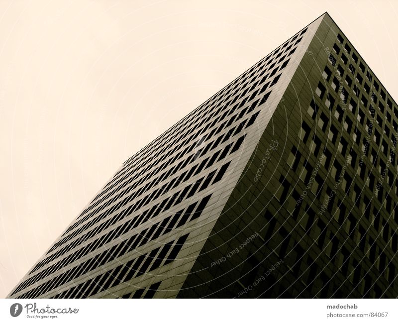 MODERN ANONYMITY | THREE Haus Hochhaus Gebäude Material Gleichgültigkeit Fenster live Block Beton Etage trist dunkel Leidenschaft Spiegel Vermieter Mieter