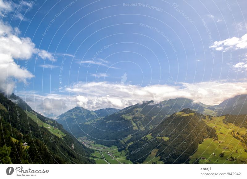 Suisse Umwelt Natur Landschaft Himmel Schönes Wetter Alpen Berge u. Gebirge natürlich blau Schweiz Farbfoto mehrfarbig Außenaufnahme Menschenleer Tag