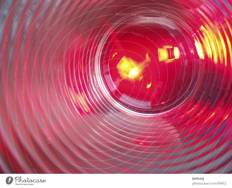 Leuchtendes Glass rot Fototechnik Lampe