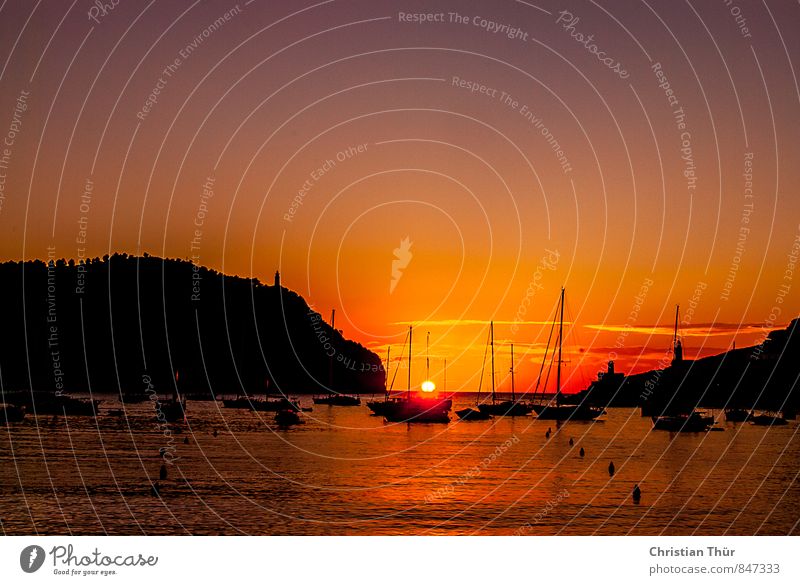 Sailing Time Ferien & Urlaub & Reisen Tourismus Ausflug Ferne Freiheit Sightseeing Kreuzfahrt Umwelt Wolkenloser Himmel Horizont Sonnenaufgang Sonnenuntergang