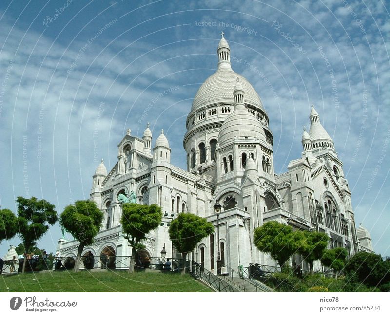 Basilique du Sacré-Cœur Kirche Paris Montmartre Gotteshäuser church churches Sakralbau sakralbauten