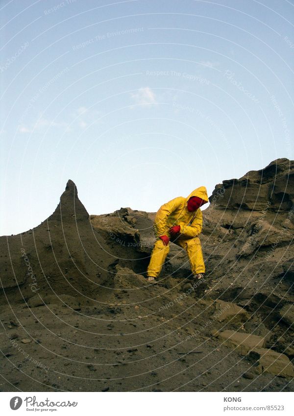 gelb™ prollt Anzug Himmel Handschuhe Hügel grau-gelb Arbeitsanzug mehrere Arbeitsbekleidung aufschütten 9 hellbraun Schutzanzug Körperhaltung Erde Freude Wüste