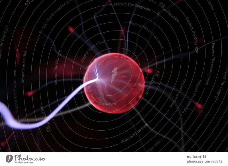 red planet I Plasmaglobus Globus Strukturen & Formen Planet Licht Blitze Streifen Korona rot berühren Spielen Elektrizität Mars Leuchtfeuer Strahlung Treffer
