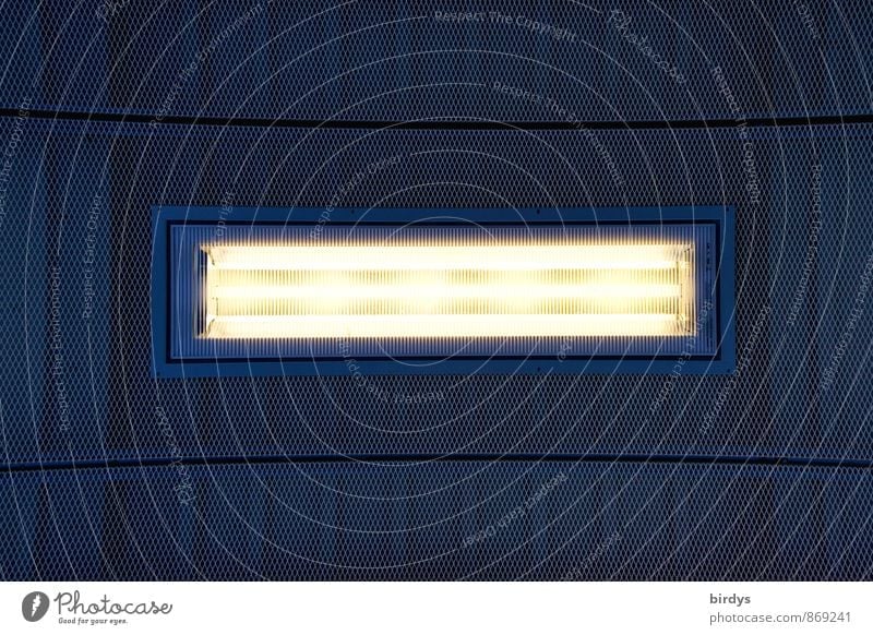 Leuchtstoff Leuchtstoffröhre Beleuchtungselement Deckenlampe leuchten ästhetisch Design modern Lampe graphisch Linie Muster 1 Neonlampe Zentralperspektive