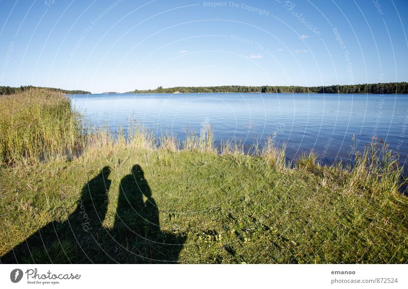 schwedische Schatten Lifestyle Freude Ferien & Urlaub & Reisen Tourismus Ausflug Ferne Freiheit Mensch Freundschaft Paar Partner 2 Natur Landschaft Wasser
