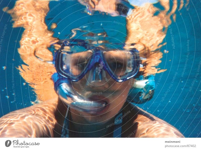 Schnorcheln aus Fischperspektive tauchen Meer Ägypten Sommer Freizeit & Hobby Wassersport Rotes Meer Marsa Alam Unterwasseraufnahme