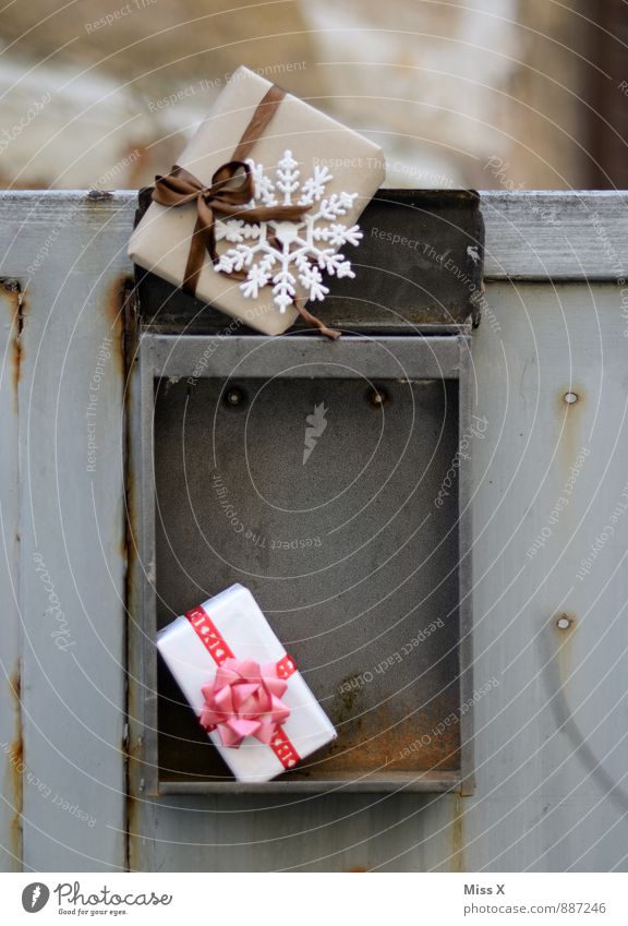 Weihnachtsmailing Weihnachten & Advent Geburtstag Briefkasten Verpackung Paket Kasten Dekoration & Verzierung Schleife Gefühle Stimmung Vorfreude Geschenk Post