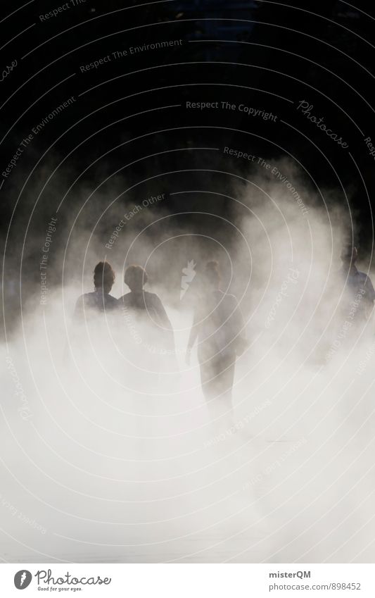 descending fog. Kunst Kunstwerk ästhetisch Zufriedenheit Mensch Mysterium geheimnisvoll mystisch Nebel Nebelschleier Nebelwald Nebelstimmung Nebelfeld