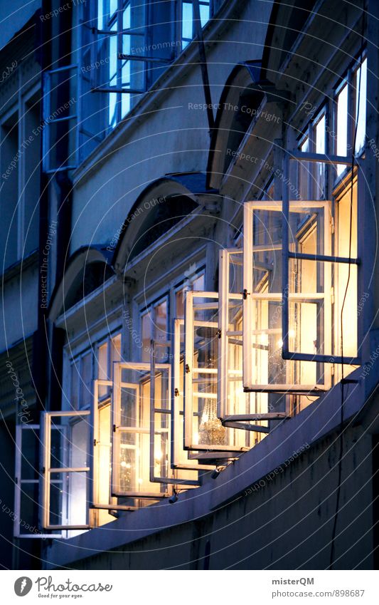 Prager Fenster. Kunst ästhetisch Zufriedenheit Tschechien Fensterladen Fensterscheibe Fensterblick Licht verträumt Romantik alt historisch Historische Bauten
