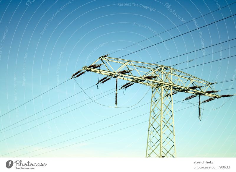 Fernstorm 4 Optimismus Wiese Hoffnung Dorfwiese Gras Reichweite grün Gemeindeland Spannweite Ferne resignieren Waldwiese Ausmaß Strommast Stahl Industrie