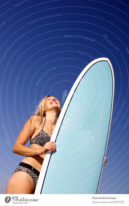 SurferGirl_15 Leben Ferien & Urlaub & Reisen Tourismus Abenteuer Ferne Freiheit Sommer Sommerurlaub Sonne Strand Meer Insel feminin Junge Frau Jugendliche