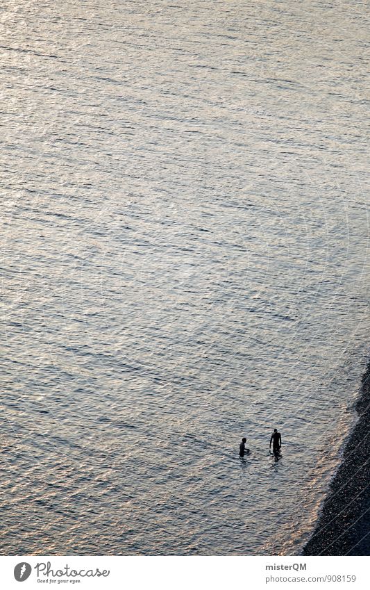 Zwei aus Nizza. Kunst Kunstwerk ästhetisch Zufriedenheit 2 Meer Meerwasser Strand Ferien & Urlaub & Reisen Urlaubsfoto Urlaubsort Urlaubsstimmung Urlaubsgrüße