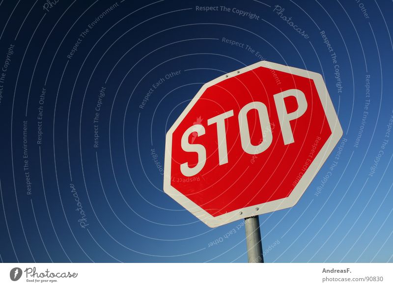 STOP stoppen Stoppschild - ein lizenzfreies Stock Foto von Photocase