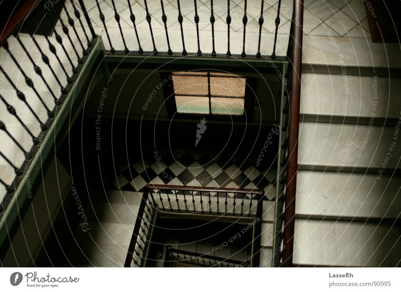 Spanische Treppen Spanien Treppenhaus Barcelona Architektur Stairs Spain Geländer