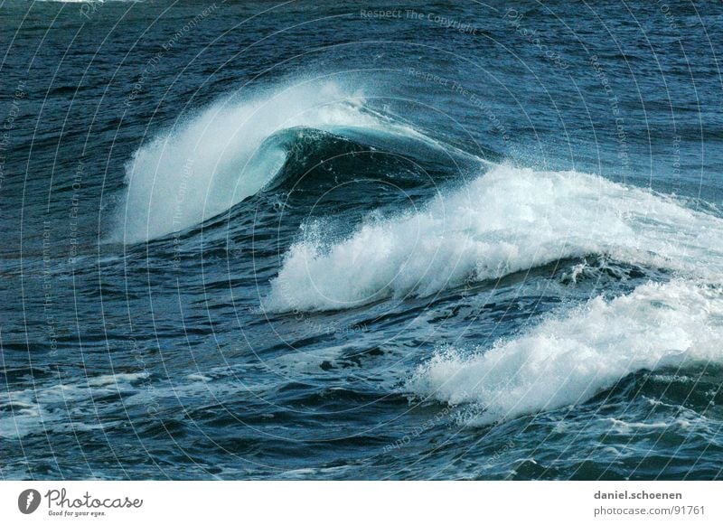 ~~~~ Wellen Meer Meerwasser Strand Ferien & Urlaub & Reisen Schaum Hintergrundbild weiß tauchen Wasser Strukturen & Formen blau Mittelmeer