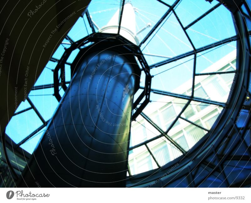 glaskuppel Dach Fenster Architektur Glas Treppe Turm Himmel