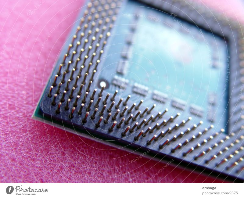 PC chip Mikrochip Makroaufnahme Computer Elektrisches Gerät Technik & Technologie blur