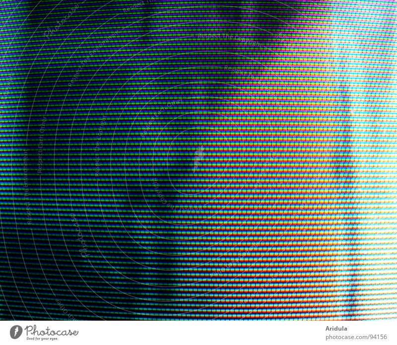 alles ist RGB Fernseher Blick Bildpunkt Bildschirm Strukturen & Formen Muster graphisch Licht Medien obskur Lochmaske Farbe Grafik u. Illustration blau