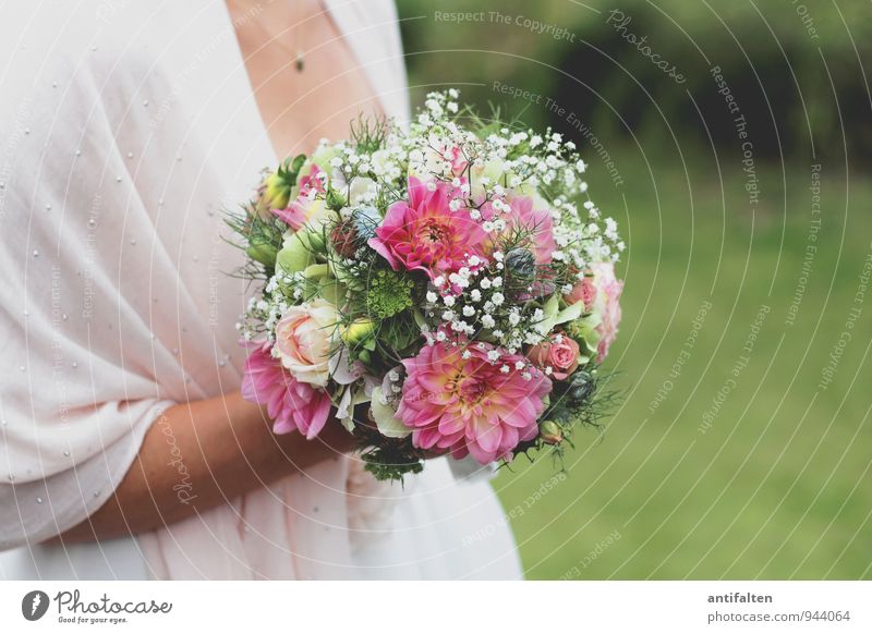 Brautstrauß Feste & Feiern Hochzeit Mensch feminin Junge Frau Jugendliche Erwachsene Mutter Partner Körper Brust Arme Hand Dekolleté 1 18-30 Jahre 30-45 Jahre