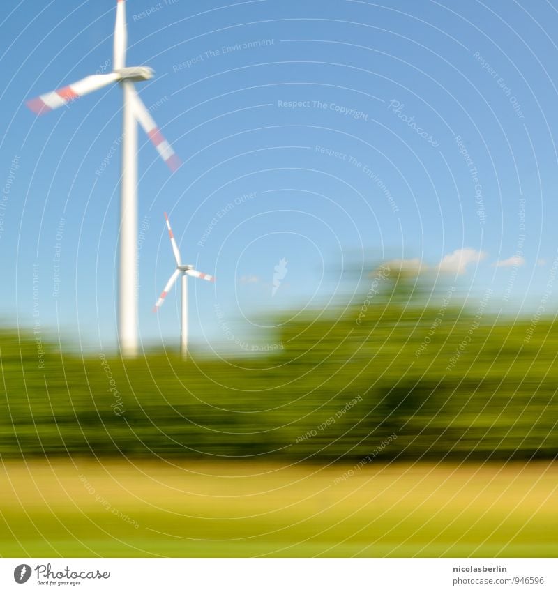 Pusteblume Ferien & Urlaub & Reisen Ausflug Ferne Fortschritt Zukunft Energiewirtschaft Erneuerbare Energie Windkraftanlage Industrie Umwelt Natur Himmel