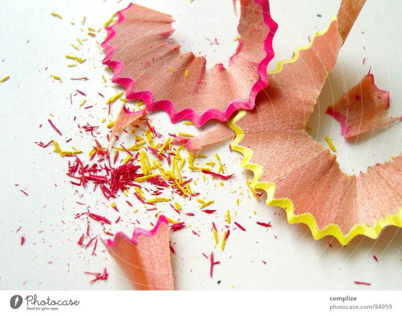 Spitz! Spitze mehrfarbig rosa gelb Müll gespitzt Farbstift Kindergarten Kinderzimmer Schreibstift Gemälde Neonlicht Holz Freizeit & Hobby buntsift streichen