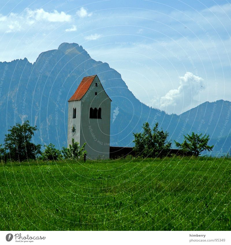 riviera royal XII Gras Sommer Wiese grün Umwelt Wolken Himmel Grünfläche Allgäu Gotteshäuser Berge u. Gebirge Natur Landschaft Pflanze Firmament