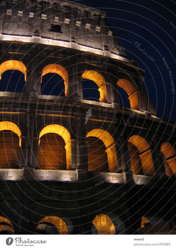 Arena Rom Denkmal Licht Ruine Italien Kunst Kolosseum Wahrzeichen Schatten alt Sehenswürdigkeit