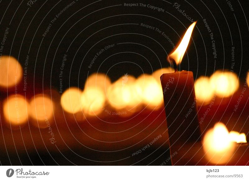 Kerzen Licht obskur Religion & Glaube Flamme