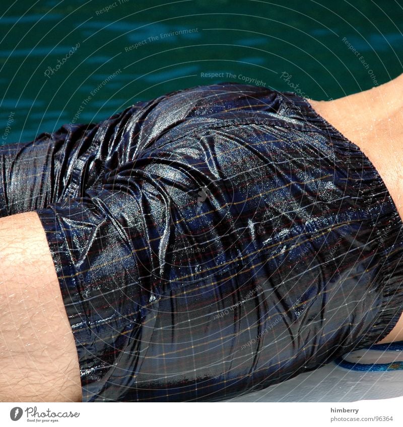 so ein Arsch :-) See Unterhose Männerunterhose nass Mann Badehose Sommer Schwimmen & Baden Hinterteil Jugentlicher