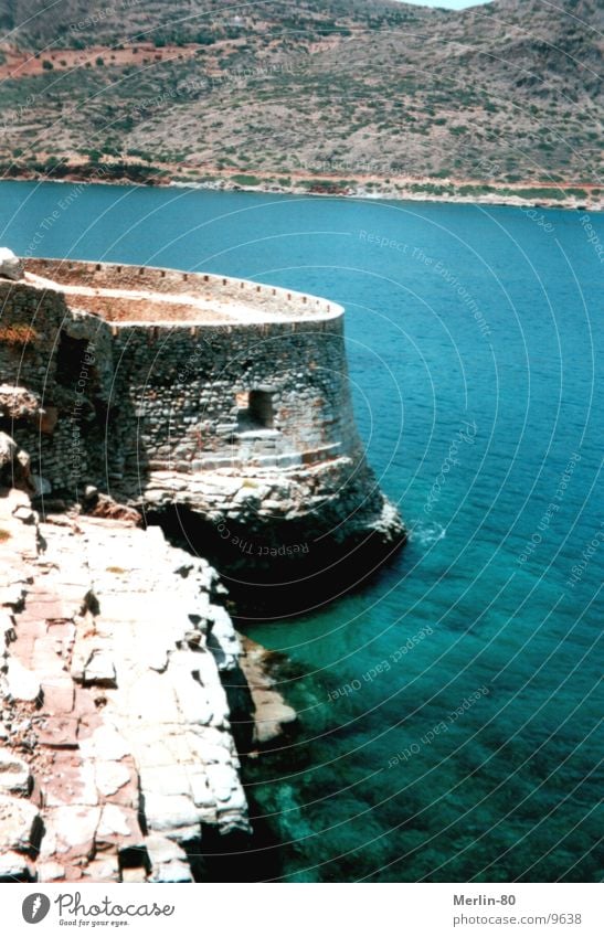 Alte Lebrastation auf Kreta Festung Europa Sonne blaues Wasser