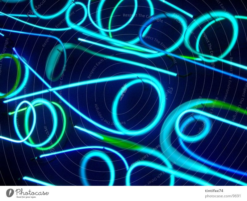 neonstyle Neonlicht Kreis Dekoration & Verzierung Fototechnik lichteffecte blau neonfarben neonfarbig