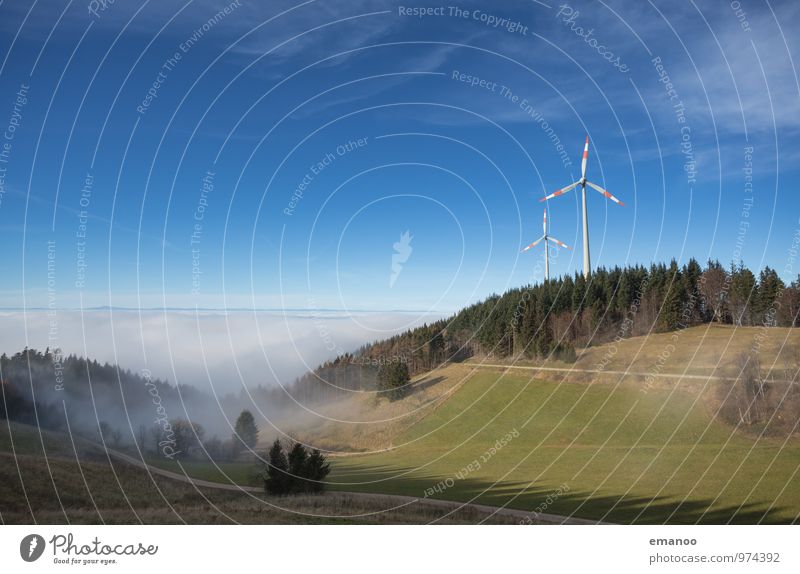 Holzschlägermatte Ferien & Urlaub & Reisen Ausflug Berge u. Gebirge wandern Energiewirtschaft Erneuerbare Energie Windkraftanlage Natur Landschaft Luft Himmel
