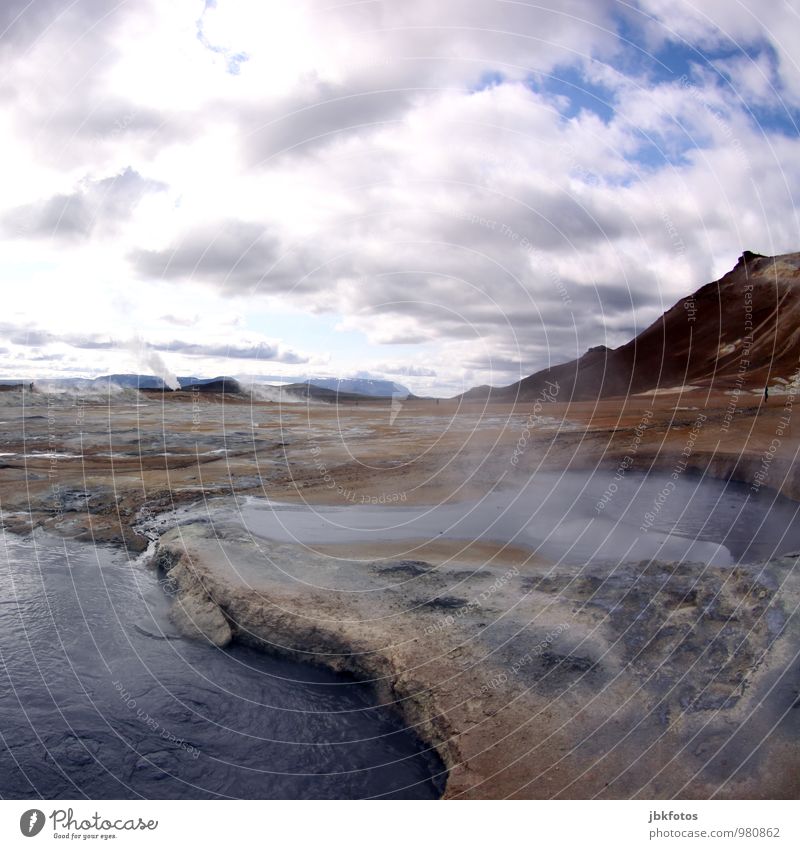 ISLAND / Námafjall Umwelt Natur Landschaft Pflanze Urelemente Erde Feuer Wasser Wolken Wärme Gletscher Vulkan fantastisch gigantisch heiß Namafjall Island