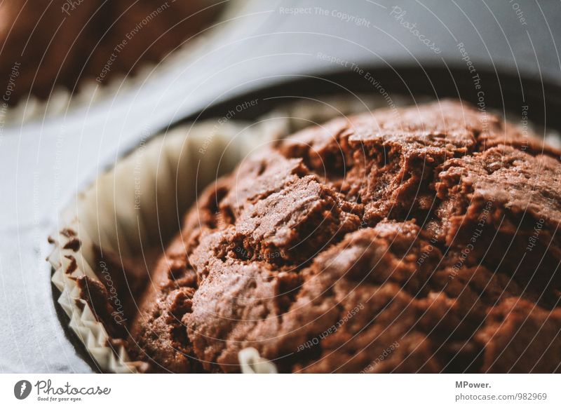macromuffin Lebensmittel Ernährung Fastfood Schalen & Schüsseln 1 Mensch schön Muffin Backform Teigwaren Schokoladenkuchen frisch Süßwaren lecker
