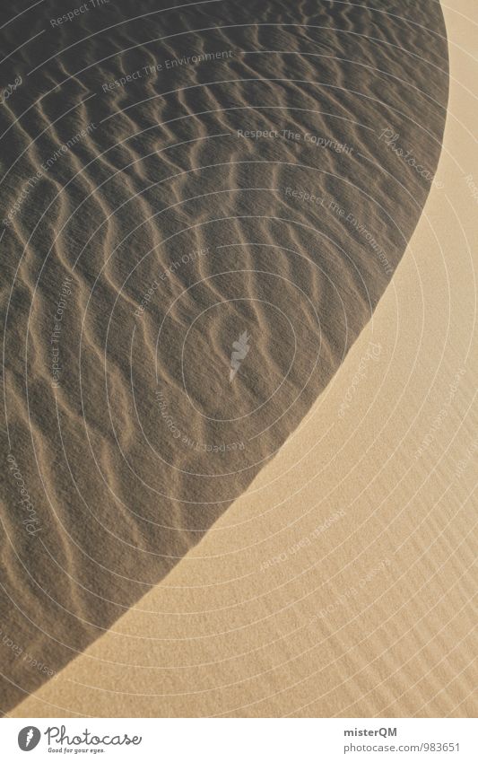 symmetry of nature. Kunst Umwelt Natur Landschaft Urelemente Sand Sommer Klimawandel Wärme Dürre ästhetisch Zufriedenheit Stranddüne Strukturen & Formen
