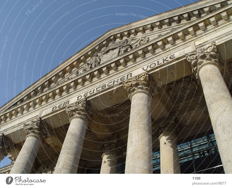 Reichstag Dem deutschen Volke Architektur Deutscher Bundestag