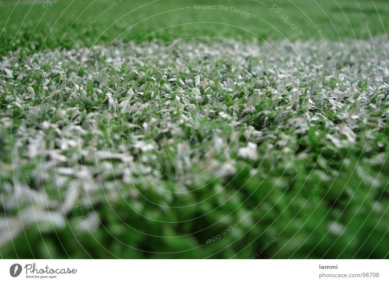 Kunstrasen grün weiß Pulver Kunststoff Ballsport Rasen Fuß Fußball Ecke